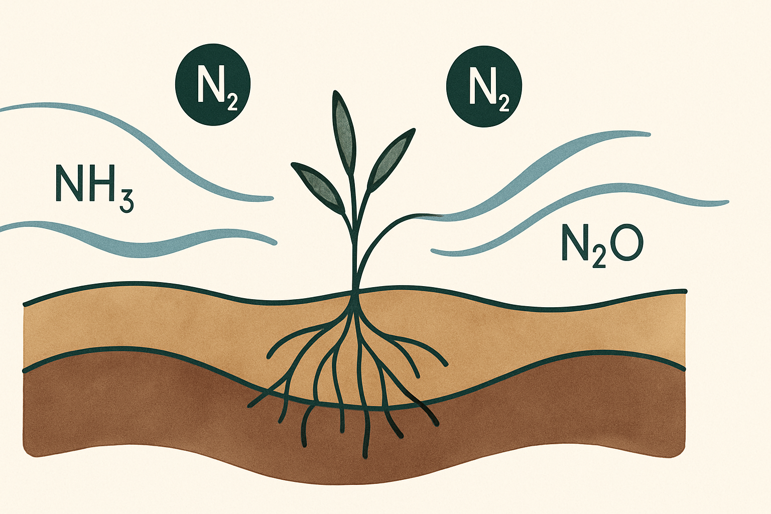 Nitrogen cycle illustration